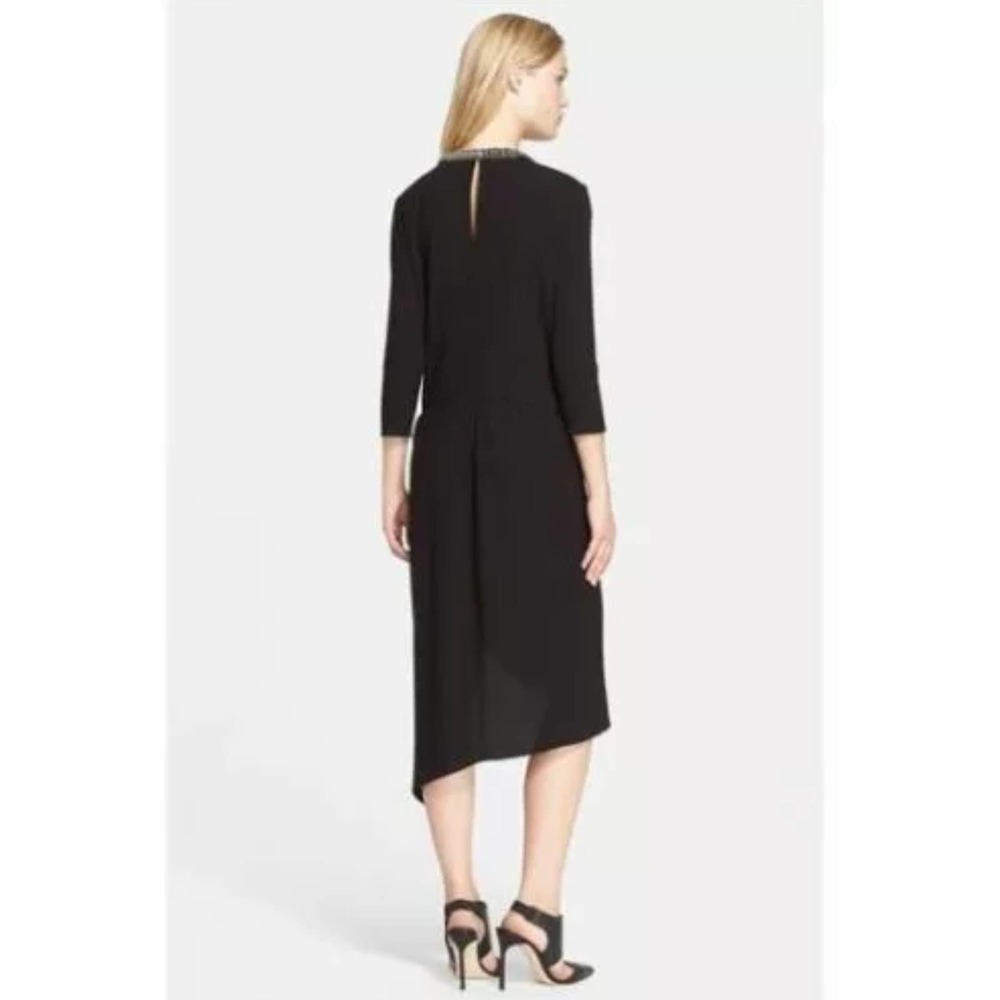 Haute Hippie Crystal Neck Embellished Midi Dress S - Picture 2 of 11